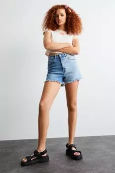 Укороченный топ с принтом H&amp;M, белый/солнечный свет