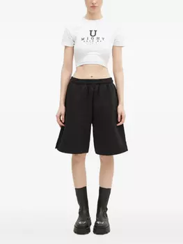 Укороченный топ с рисунком глаз VETEMENTS, белый