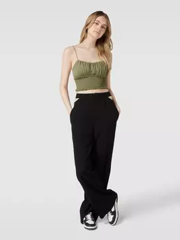 Укороченный топ с рюшами Review, зеленый лайм