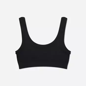 Укороченный топ с тактильными ощущениями Hanro, черный