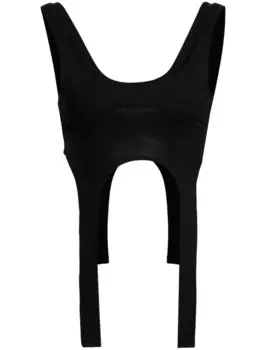 Укороченный топ с U-образным вырезом HELIOT EMIL, черный