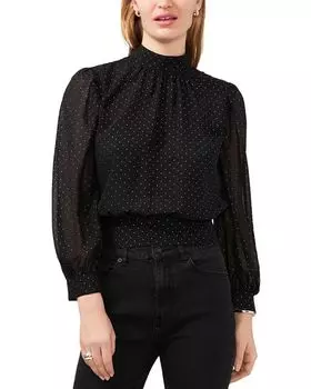 Укороченный топ с воротником-стойкой 1.STATE, цвет Black