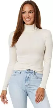 Укороченный топ с воротником в контрастную полоску Madewell, цвет Antique Cream