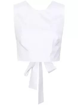 Укороченный топ с запахом Viktor & Rolf, белый