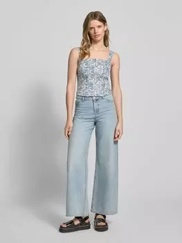 Укороченный топ с застежкой-молнией, модель «OPHELIA» Levi's, светло-голубой