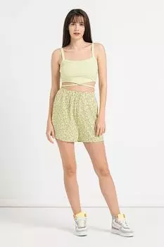 Укороченный топ с завязками Noisy May, зеленый