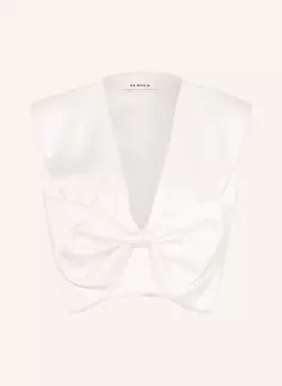 Укороченный топ Sandro, белый