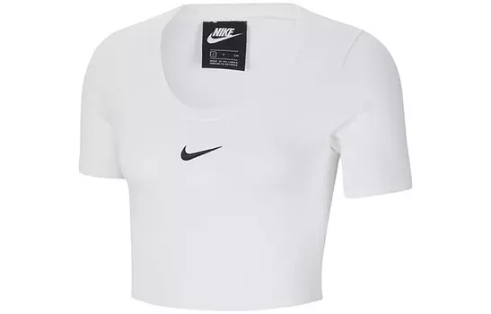 Укороченный топ серии Sportswear Essentials, женский, белый Nike