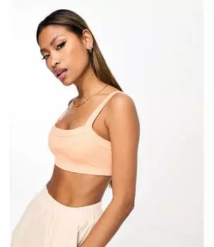 Укороченный топ Six June в оранжевом цвете Sixth June