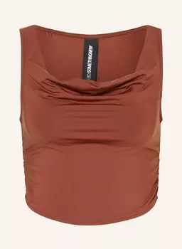 Укороченный топ snmila Somethingnew, коричневый