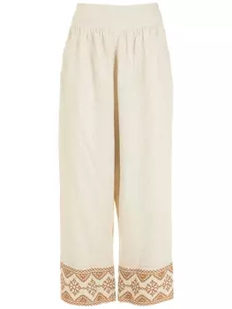 Укороченный топ со сборками Olympiah, бежевый