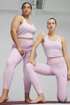 Укороченный топ Studio Foundation для йоги Puma, фиолетовый