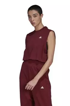Укороченный топ Studio Training Adidas Performance, бургундия