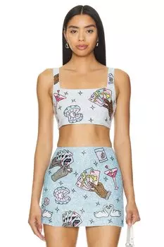 Укороченный топ vegas Oceanus, синий