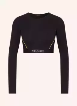 Укороченный топ Versace, черный