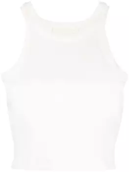 Укороченный топ в рубчик Closed, белый