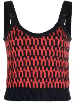 Укороченный топ Winset без рукавов La DoubleJ, синий