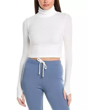 Укороченный топ-водолазка Splits59 Jackson Rib, белый