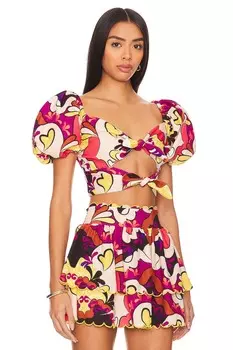 Укороченный топ x revolve bailee Agua Bendita, мультиколор