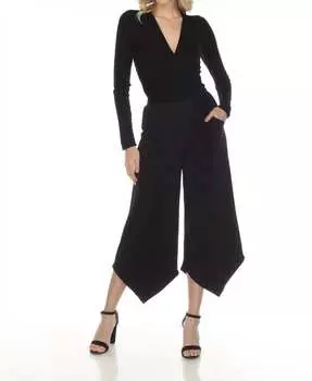 Укороченный топ/жакет Carni с запахом черного цвета One Essence