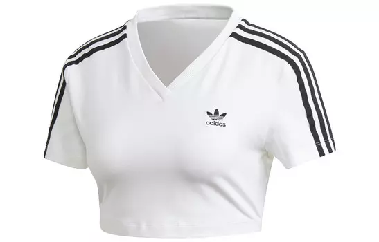 Укороченный топ женский белый Adidas Originals