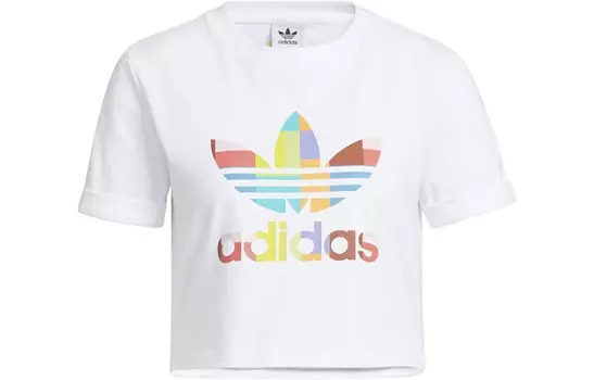 Укороченный топ женский белый Adidas Originals