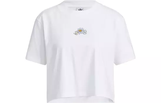 Укороченный топ женский белый Adidas Originals