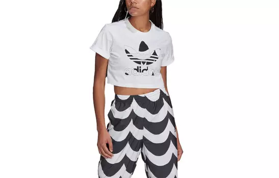 Укороченный топ женский белый Adidas Originals