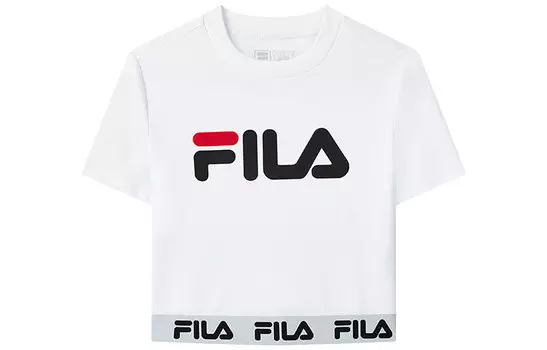 Укороченный топ женский белый Fila