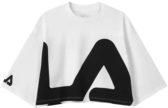 Укороченный топ женский белый Fila