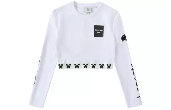 Укороченный топ женский белый Lacoste