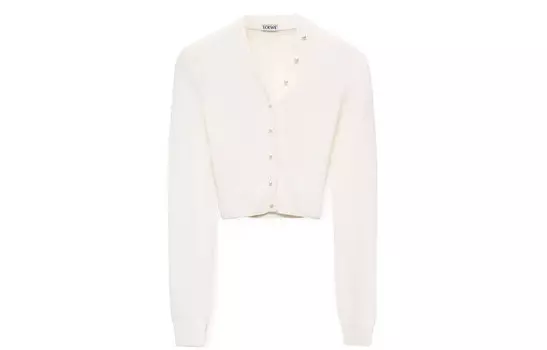 Укороченный топ женский белый Loewe