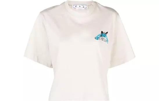 Укороченный топ женский белый Off-White
