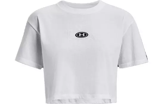 Укороченный топ женский белый Under Armour