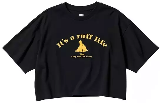 Укороченный топ женский черный Uniqlo