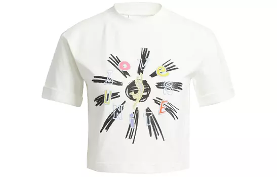 Укороченный топ женский цвета экрю Adidas Originals, Ecru