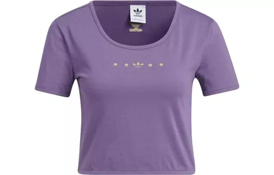 Укороченный топ женский фиолетовый Adidas Originals