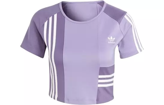 Укороченный топ женский фиолетовый Adidas Originals