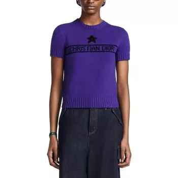 Укороченный топ женский фиолетовый Dior