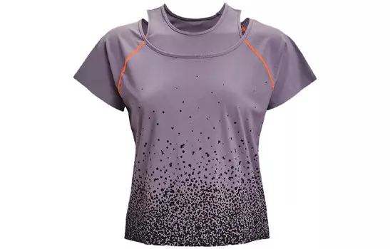 Укороченный топ женский фиолетовый Under Armour