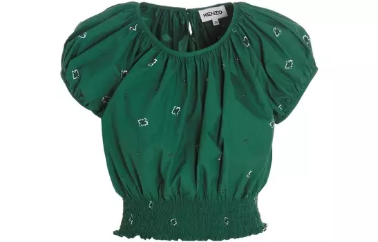 Укороченный топ женский Kenzo, зеленый