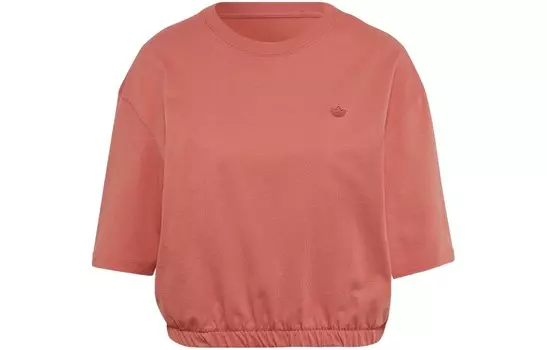 Укороченный топ женский красный Adidas Originals