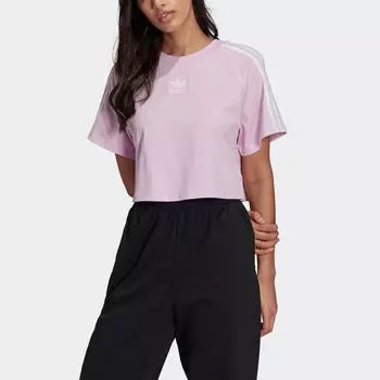 Укороченный топ женский розовый Adidas Originals
