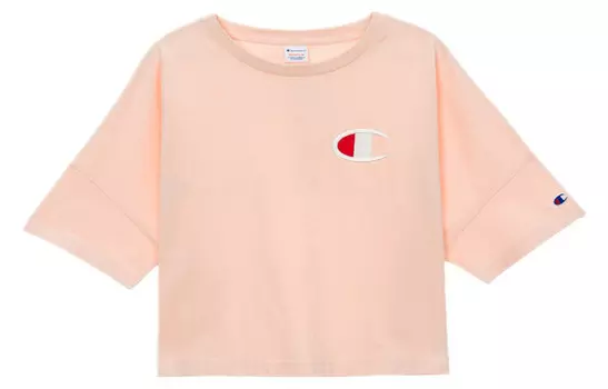 Укороченный топ женский розовый Champion