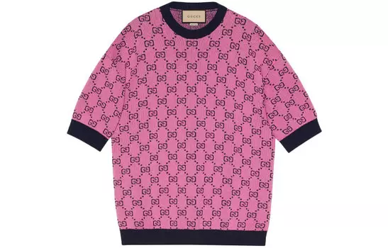 Укороченный топ женский розовый Gucci