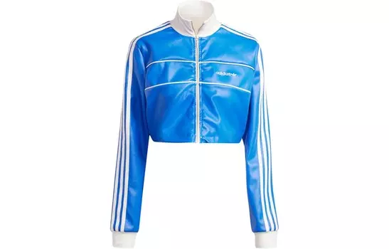 Укороченный топ женский синий Adidas Originals