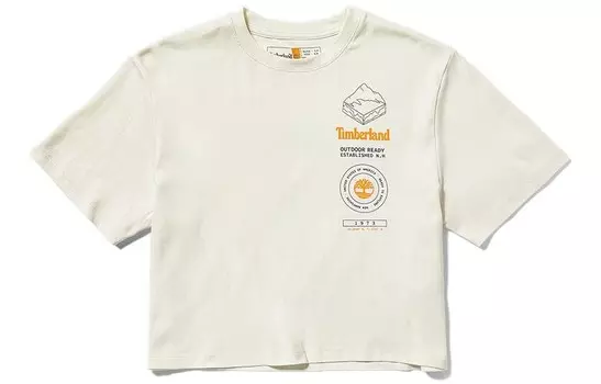 Укороченный топ женский винтажный белый Timberland
