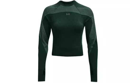 Укороченный топ женский зеленый Under Armour