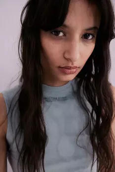 Укороченный топ-жилет с оверлоком H&M, бирюзовый