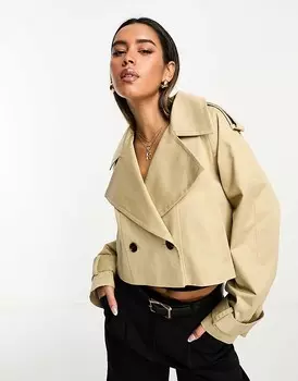 Укороченный тренч ASOS DESIGN